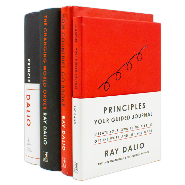 Ray Dalio 4 Book Set (Principles Your Guided Journal,How Countries Go Broke,The Changing World Order,Principles)
