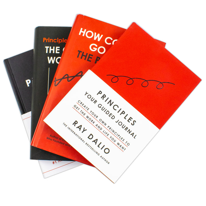 Ray Dalio 4 Book Set (Principles Your Guided Journal,How Countries Go Broke,The Changing World Order,Principles)