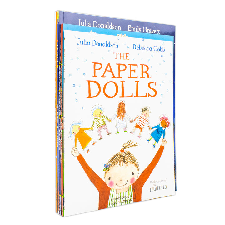 Julia Donaldson 5 Books Collection Set (The Paper Doll, Charlie Cook, The Gruffalo Child, Cave Baby, Tyrannosaurus Drip) | Paperback