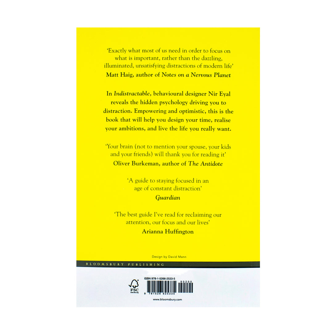 Indistractable: How to control your attention and choose your life Book By Nir Eyal