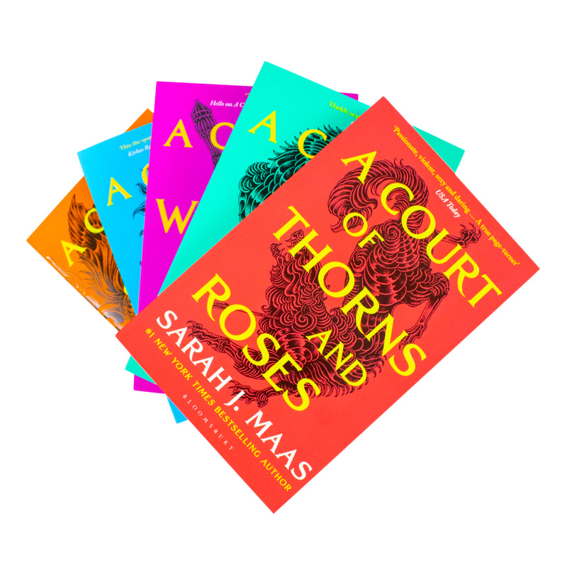 A Court of Thorns and Roses Paperback Box Set (5 Books) – A Bestselling Fantasy Series by Sarah J. Maas, Packed with Magic, Romance & Adventure!