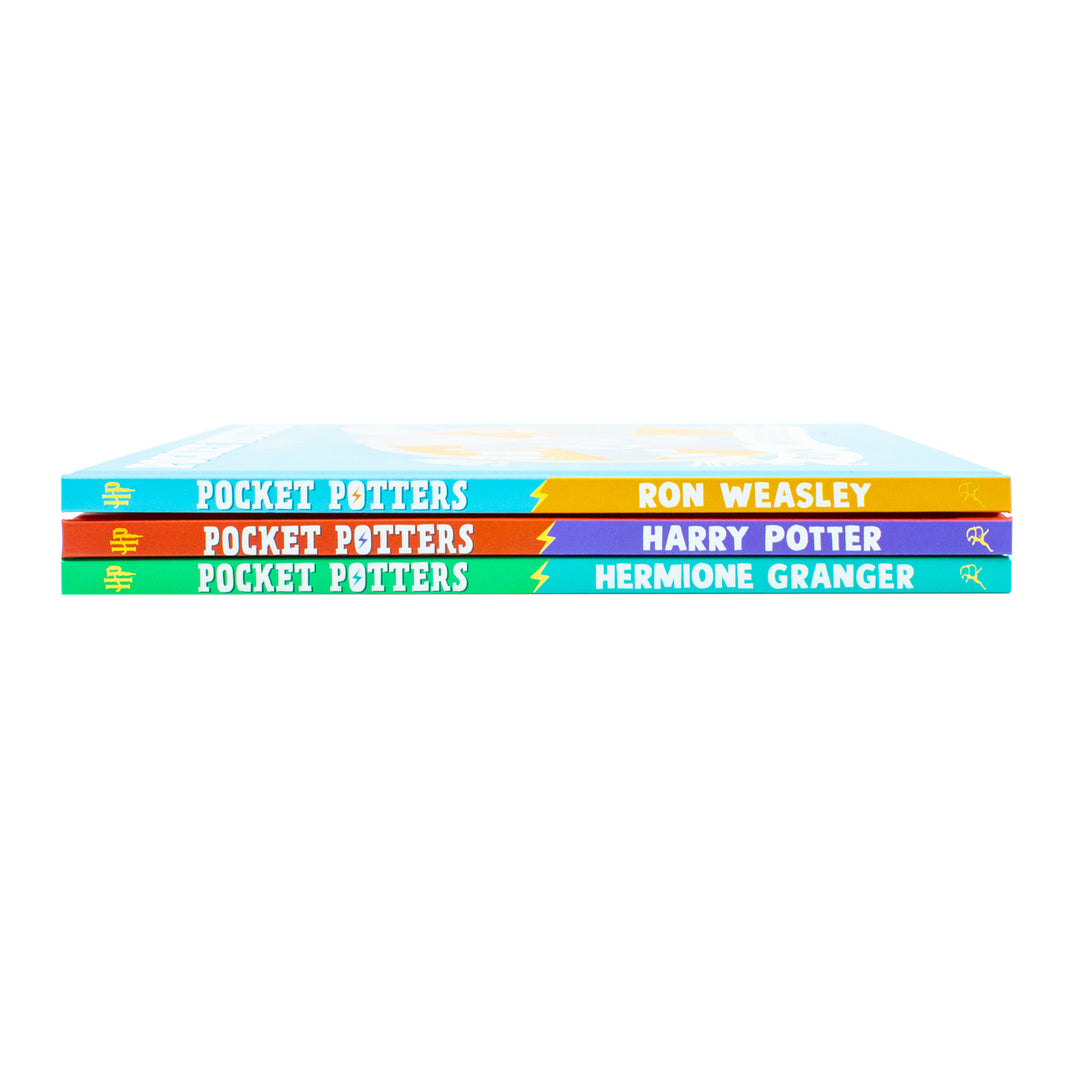 Harry Potter Pocket Potters 3 Books Collection Set Hardback (Harry Potter, Ron Weasley and Hermione Granger)-  Little Guides to the Harry Potter Stories J.K. Rowling Bestsellers