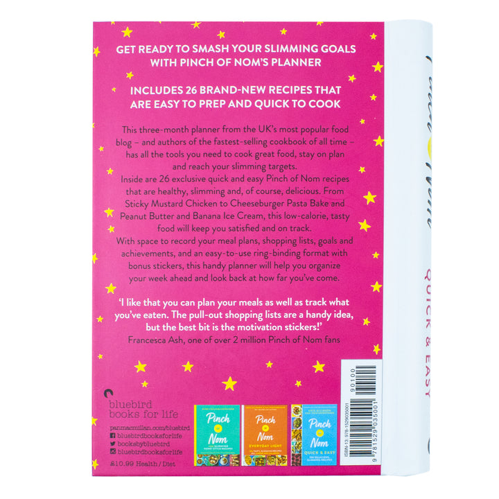 Pinch of Nom Food Planner: Quick & Easy – Healthy Recipe Book for Meal Prep, Family Meals, Cooking Tips, Dinner Ideas & Nutritious Quick Recipes