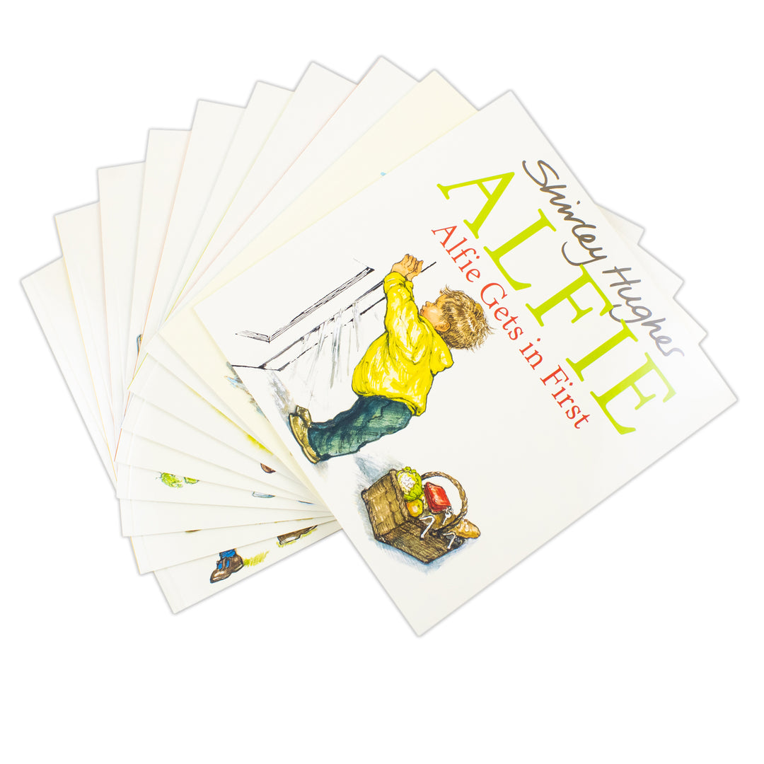 Shirley Hughes Alfie Collection 10 Books Set (Alfie Gets in First, Alfie's Feet, Alfie at Nursery School, All About Alfie, Alfie on Holiday and More!) | Paperback