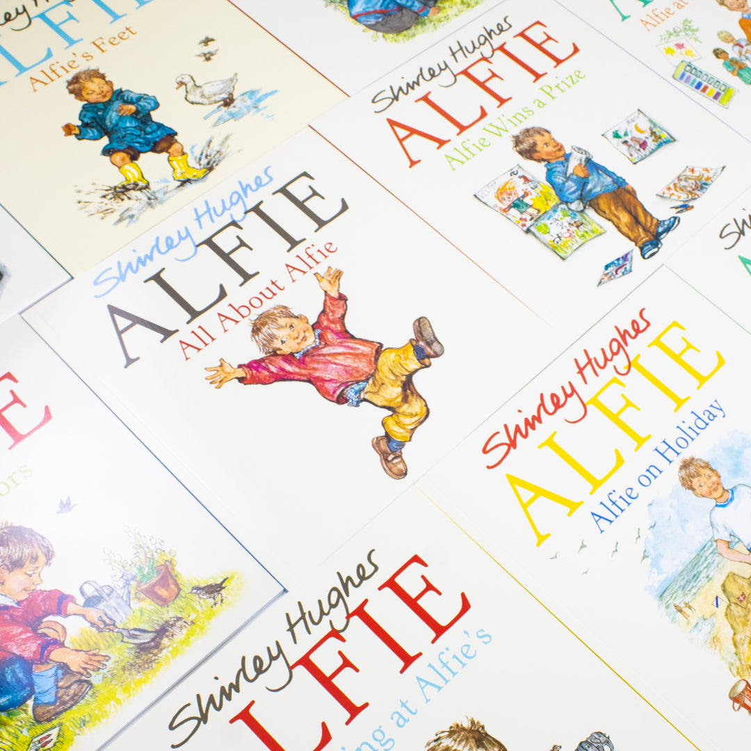 Shirley Hughes Alfie Collection 10 Books Set (Alfie Gets in First, Alfie's Feet, Alfie at Nursery School, All About Alfie, Alfie on Holiday and More!) | Paperback