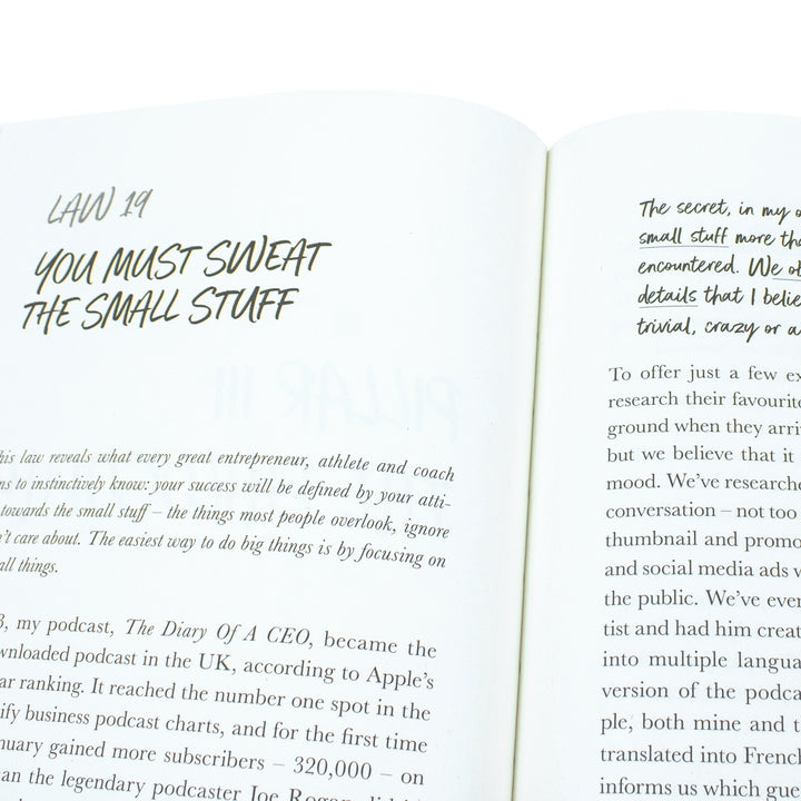 The Diary of a CEO: The 33 Laws of Business and Life By Steven Bartlett (Hardback)