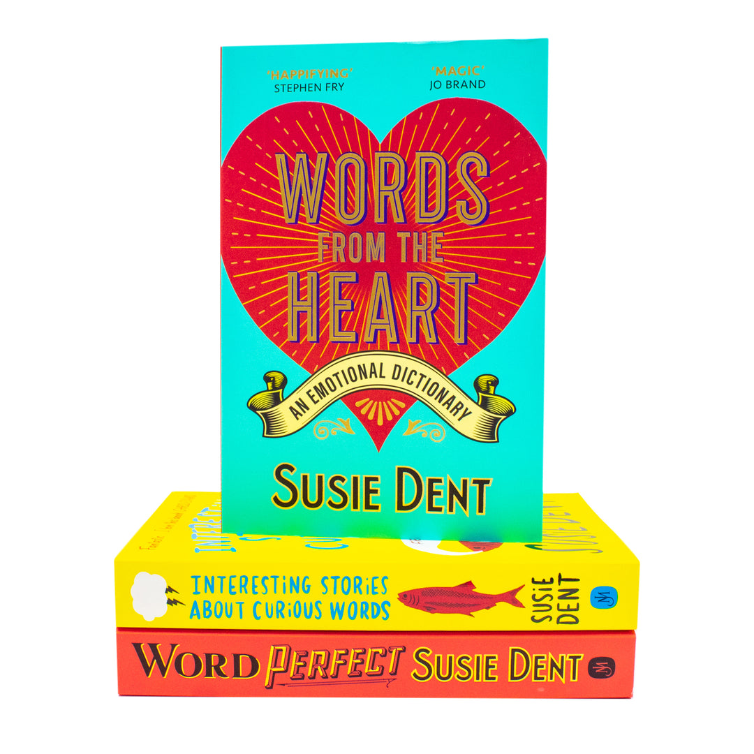 Susie Dent 3 Book Collection Set: Word Perfect, Words from the Heart & Curious Words Stories