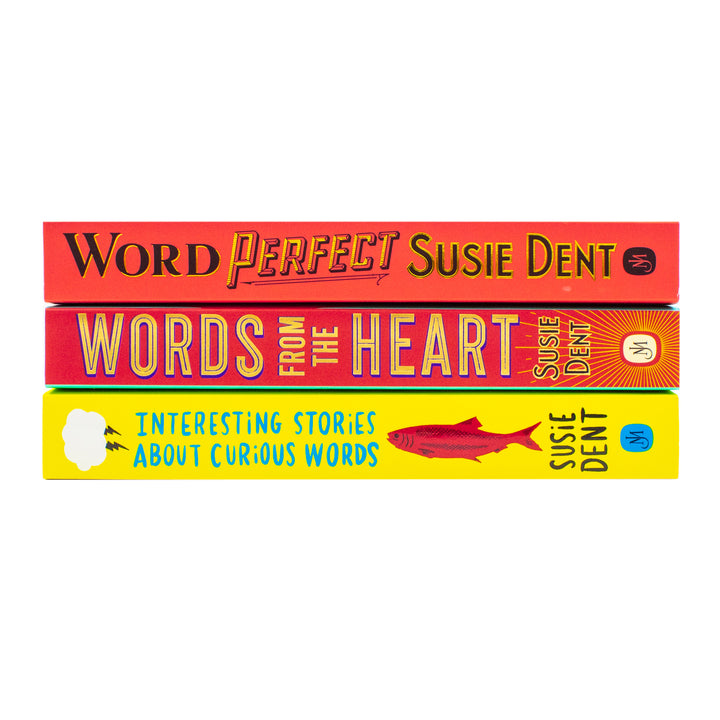Susie Dent 3 Book Collection Set: Word Perfect, Words from the Heart & Curious Words Stories
