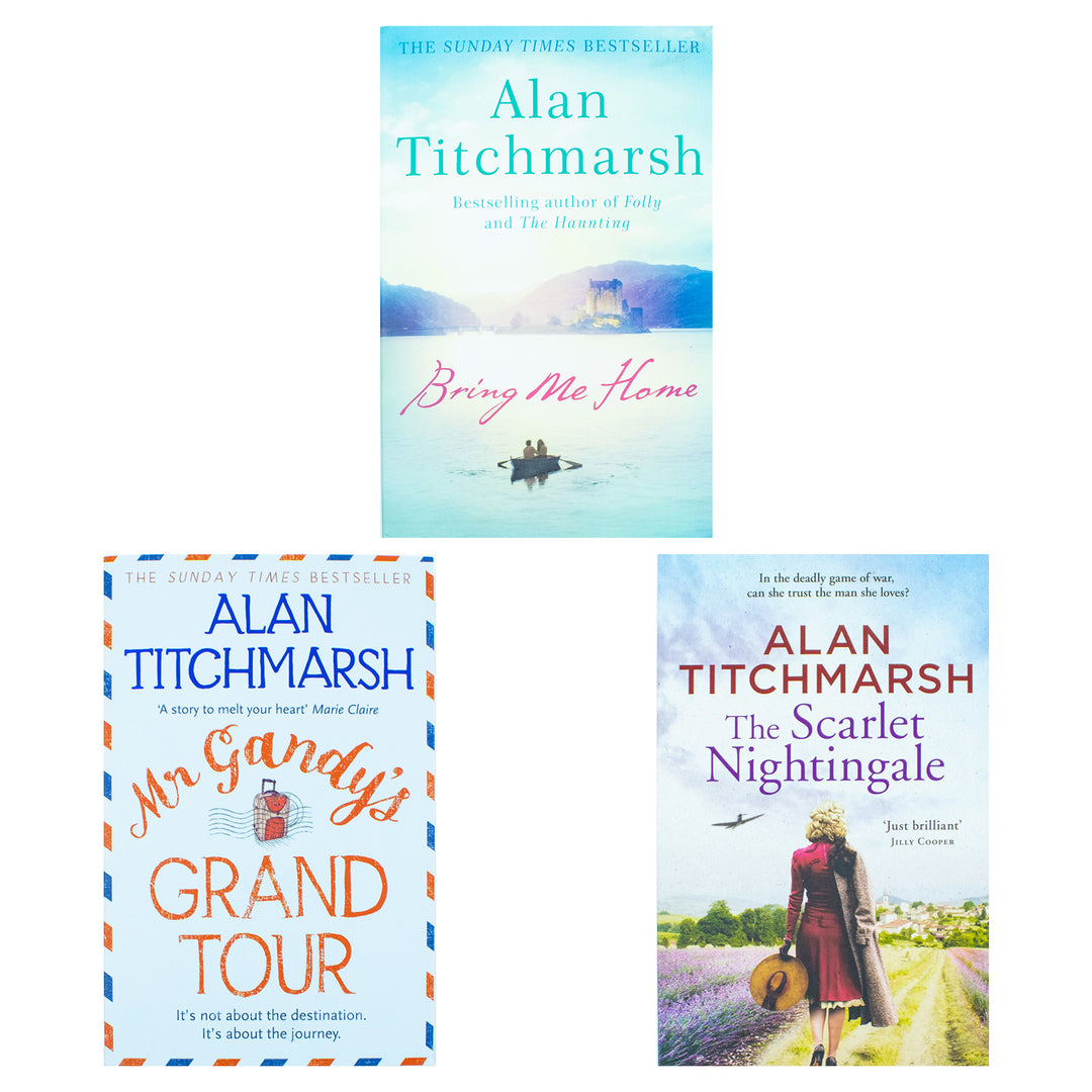 Alan Titchmarsh 3 Books Collection Set Mr Gandy's Grand Tour Paperback