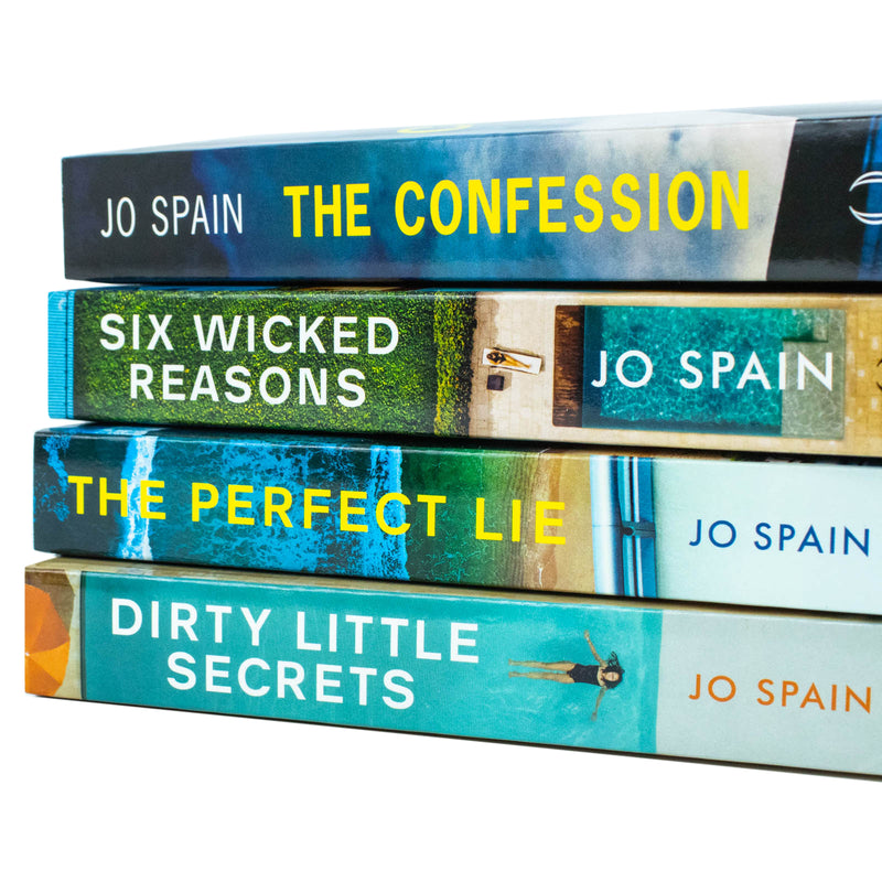 Jo Spain Series Collection 4 Books Set (Confession,Six Wicked Reasons,Perfect Lie,Dirty Little Secrets)