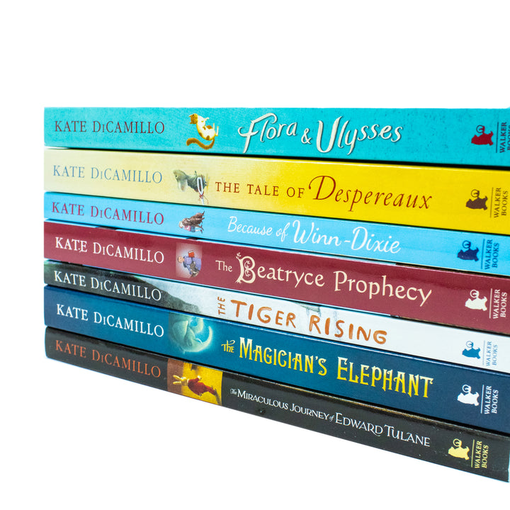 Kate DiCamillo 7 Book Set – Edward Tulane, Tiger Rising & More – Beloved Children's Fiction for Young Readers, Imaginative Stories, Great Gift Idea