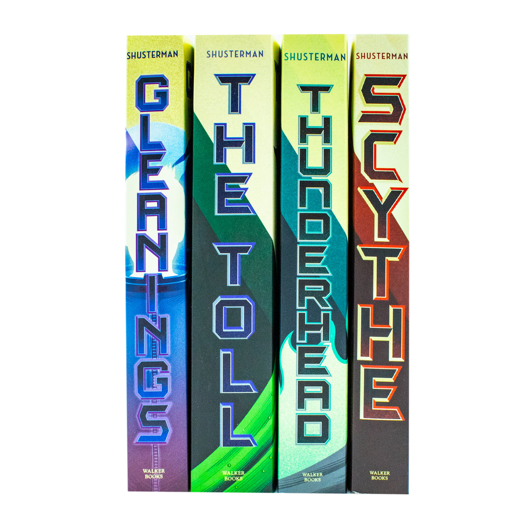 Arc of a Scythe 4-Book Box Set by Neal Shusterman | Young Adult Dystopian Fiction Series | Scythe, Thunderhead, The Toll, Gleanings | Must-Read Novels