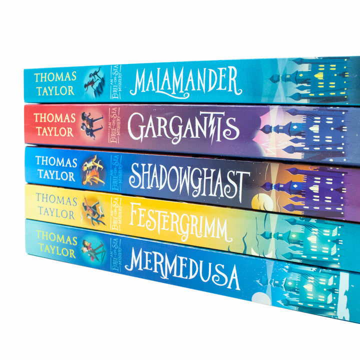 An Eerie-on-Sea Mystery Series 5 Book Set by Thomas Taylor – Malamander, Gargantis, Shadowghast, Festergrimm, Mermedusa – Kids Adventure Fiction