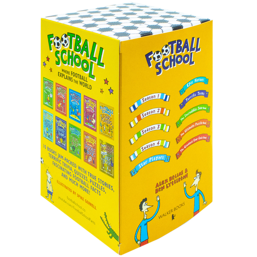 Football School 10 Book Collection Box Set by Alex Bellos| Fun & Educational Kids' Books on Football, Learning, Sports, Reading & Stories for Children