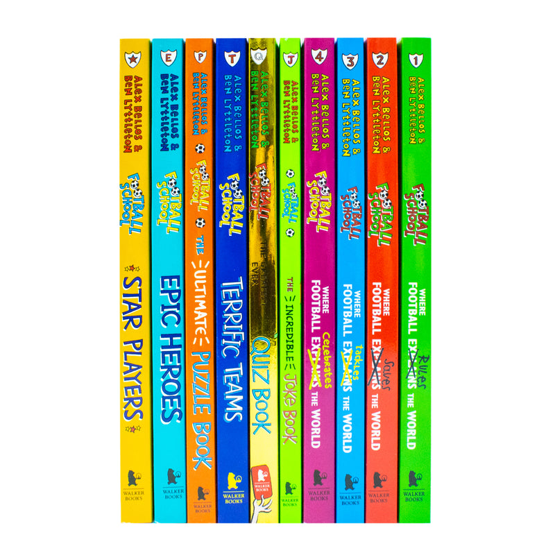 Football School 10 Book Collection Box Set by Alex Bellos| Fun & Educational Kids' Books on Football, Learning, Sports, Reading & Stories for Children