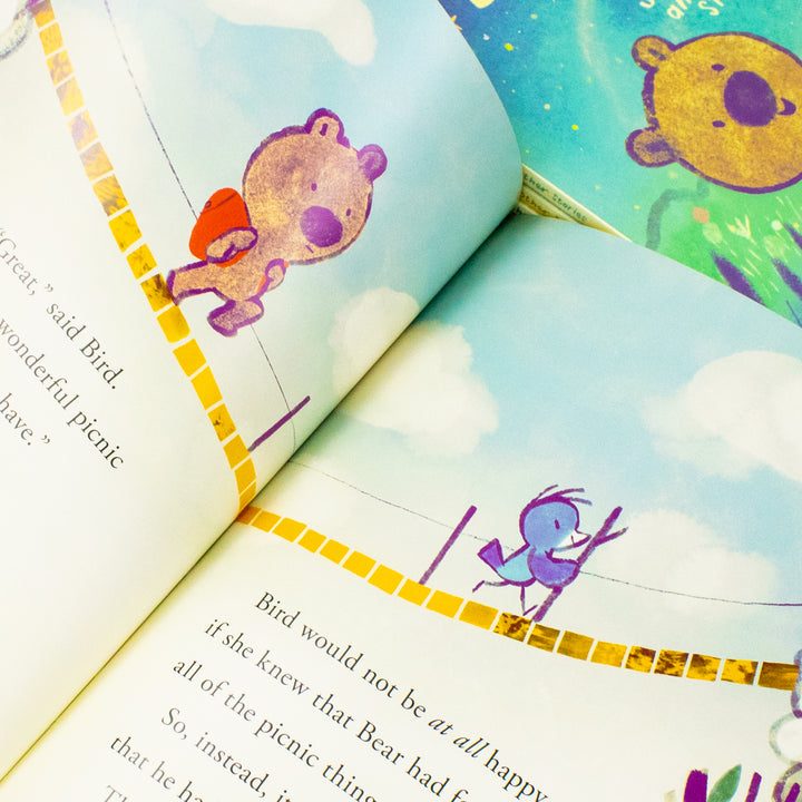 Bear and Bird Series 5 Books Collection Set by Jarvis (The Picnic, The Stars, The Adventure, The Stick, The Cave)