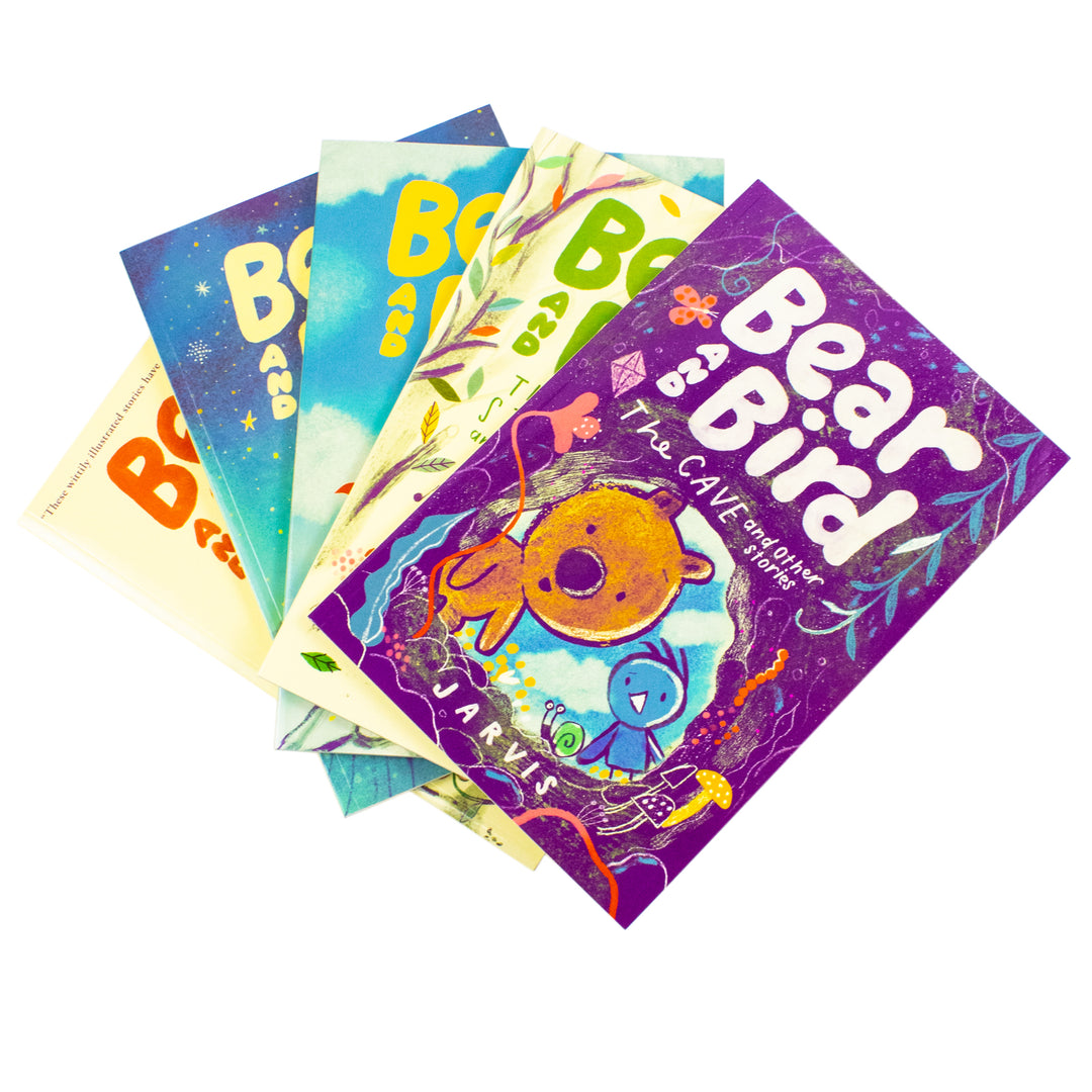 Bear and Bird Series 5 Books Collection Set by Jarvis (The Picnic, The Stars, The Adventure, The Stick, The Cave)