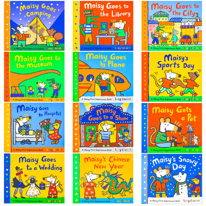 Maisy Mouse First Experiences 12 Books Collection Set (Set 2) By Lucy Cousins For Ages 2-5 (Paperback)