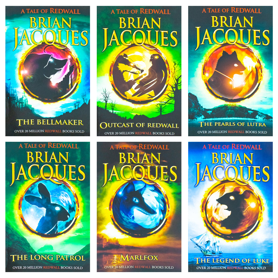 A Tale of Redwall Series Books 7–12 – 6 Book Collection Set by Brian Jacques (The Bellmaker, Outcast of Redwall, Pearls of Lutra, Long Patrol, Marlfox, Legend of Luke)