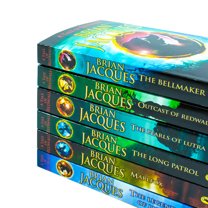 A Tale of Redwall Series Books 7–12 – 6 Book Collection Set by Brian Jacques (The Bellmaker, Outcast of Redwall, Pearls of Lutra, Long Patrol, Marlfox, Legend of Luke)