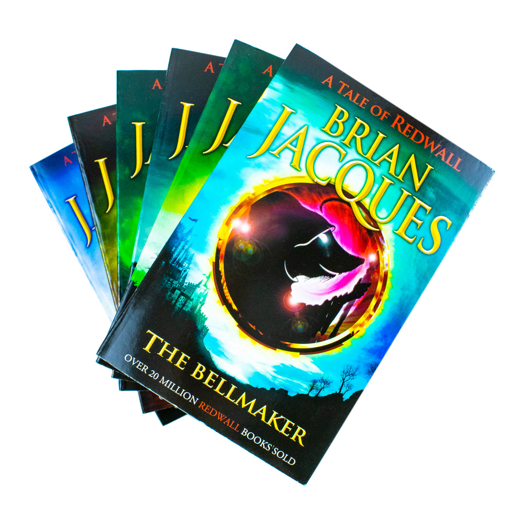 A Tale of Redwall Series Books 7–12 – 6 Book Collection Set by Brian Jacques (The Bellmaker, Outcast of Redwall, Pearls of Lutra, Long Patrol, Marlfox, Legend of Luke)