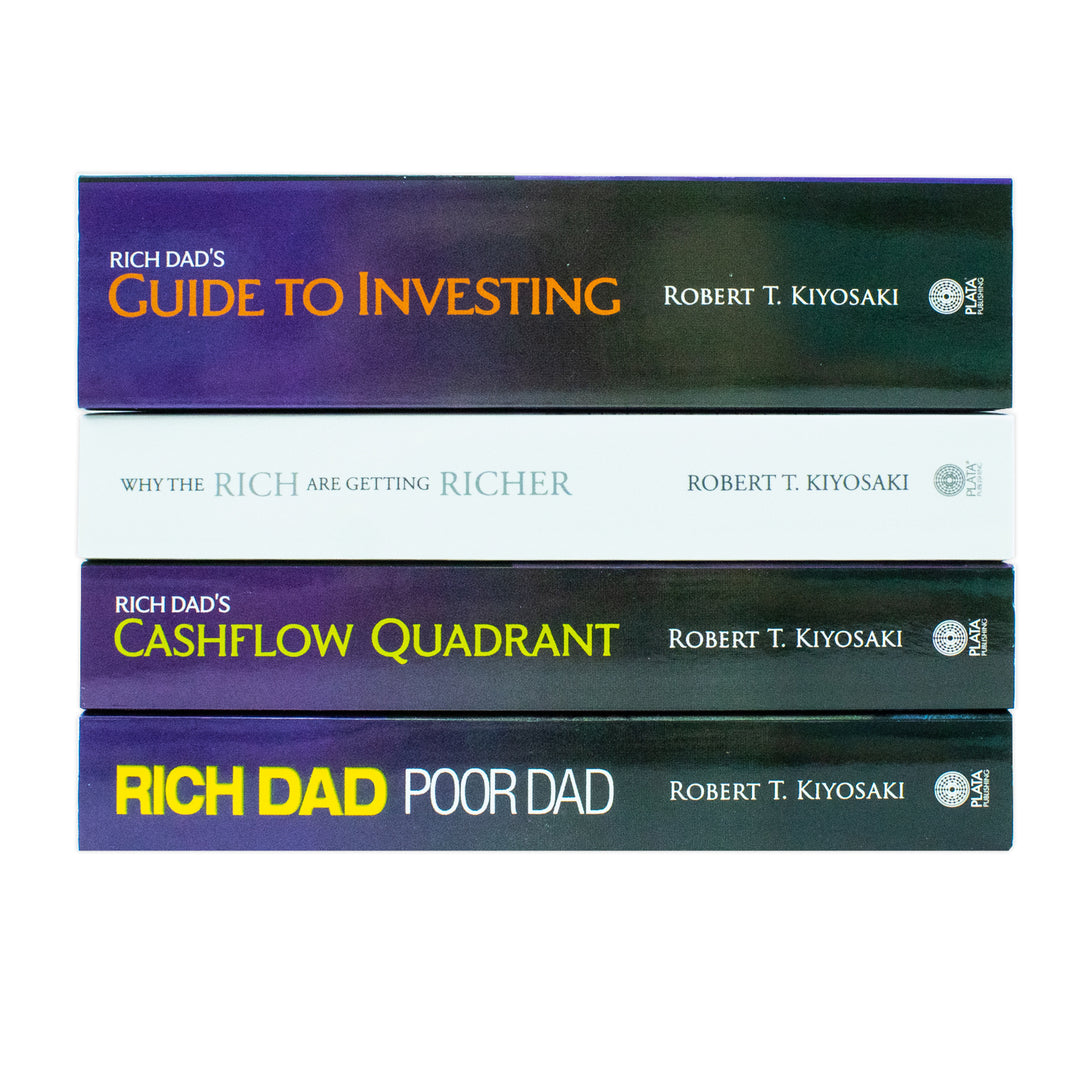 Robert T. Kiyosaki 4 Books Collection Set (Rich Dad Poor Dad, Cashflow Quadrant, Guide to Investing, Why the Rich are getting Richer)