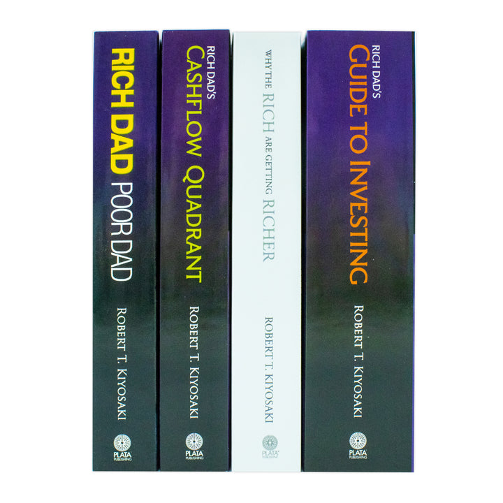 Robert T. Kiyosaki 4 Books Collection Set (Rich Dad Poor Dad, Cashflow Quadrant, Guide to Investing, Why the Rich are getting Richer)