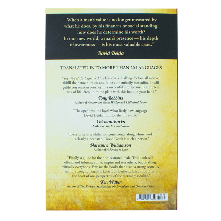 The Way of the Superior Man Book by David Deida – A Spiritual Guide to Mastering Women, Work & Sexual Desire | Self-Help, Masculinity,& Success