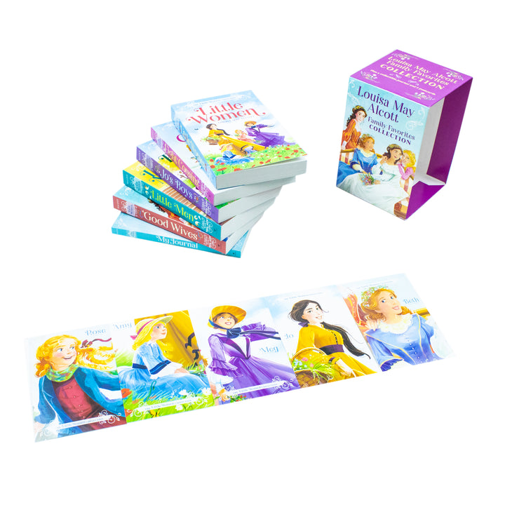 Little Women, Louisa May Alcott Family Favourites Collection: 5 Books Boxed Set with Postcards & Journal