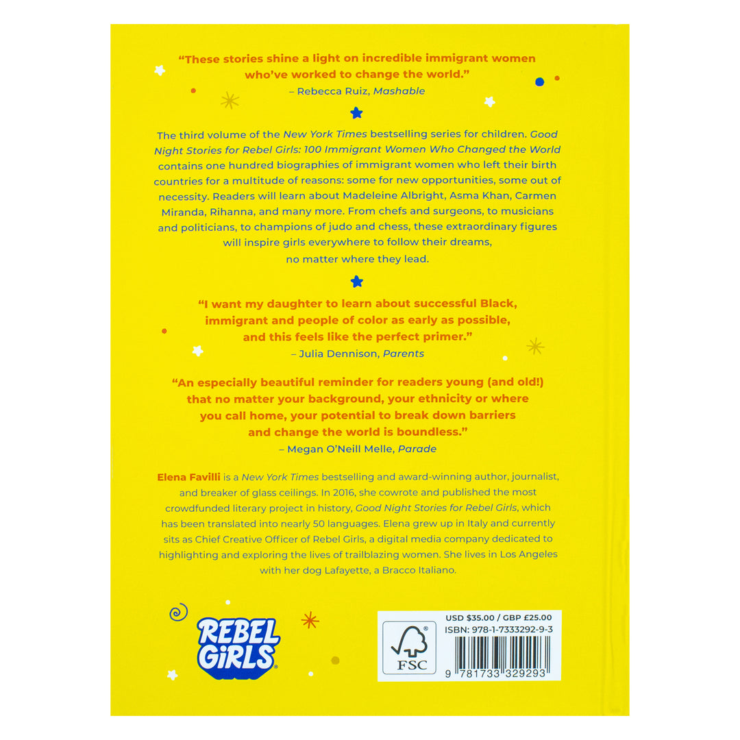 Good Night Stories for Rebel Girls – 100 Immigrant Women Who Changed the World, Inspiring Biographies for Kids & Teens, Empowering Female Role Models