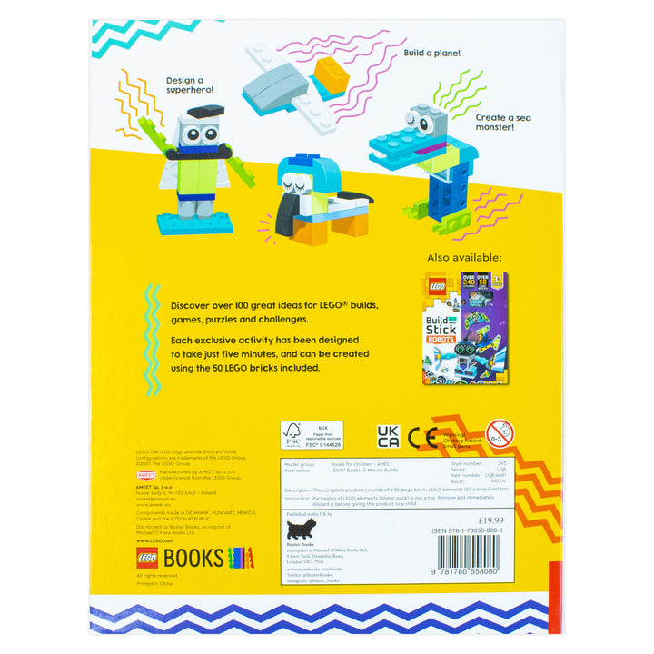 LEGO Books: Five-Minute Builds (LEGO 5-Minute Builds Activity Box)