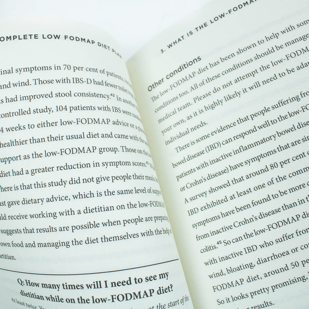 The Complete Low FODMAP Diet Plan Book : Relieve symptoms of IBS using a food-first approach by Priya Tew