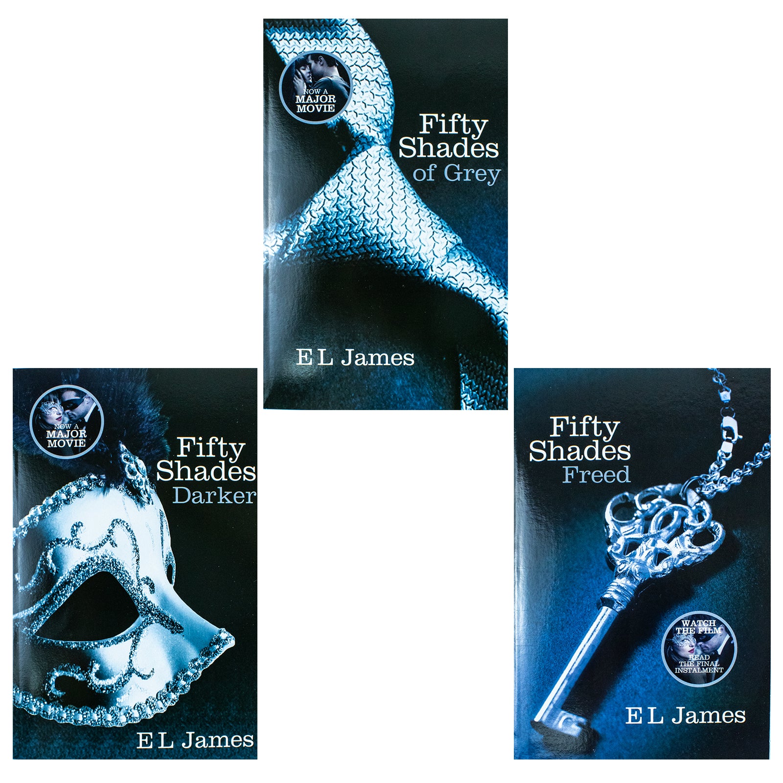 Fifty Shades Trilogy by E L James - 3 Book Paperback Collection