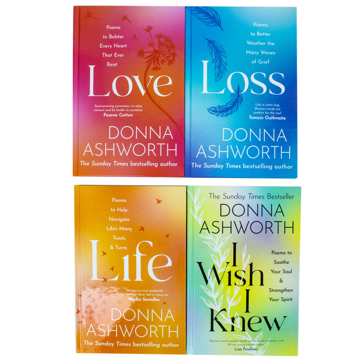 Donna Ashworth 4-Book Poetry Collection – I Wish I Knew, Love, Loss, Life | Inspiring books on emotions, self-help, mental health, healing, growth
