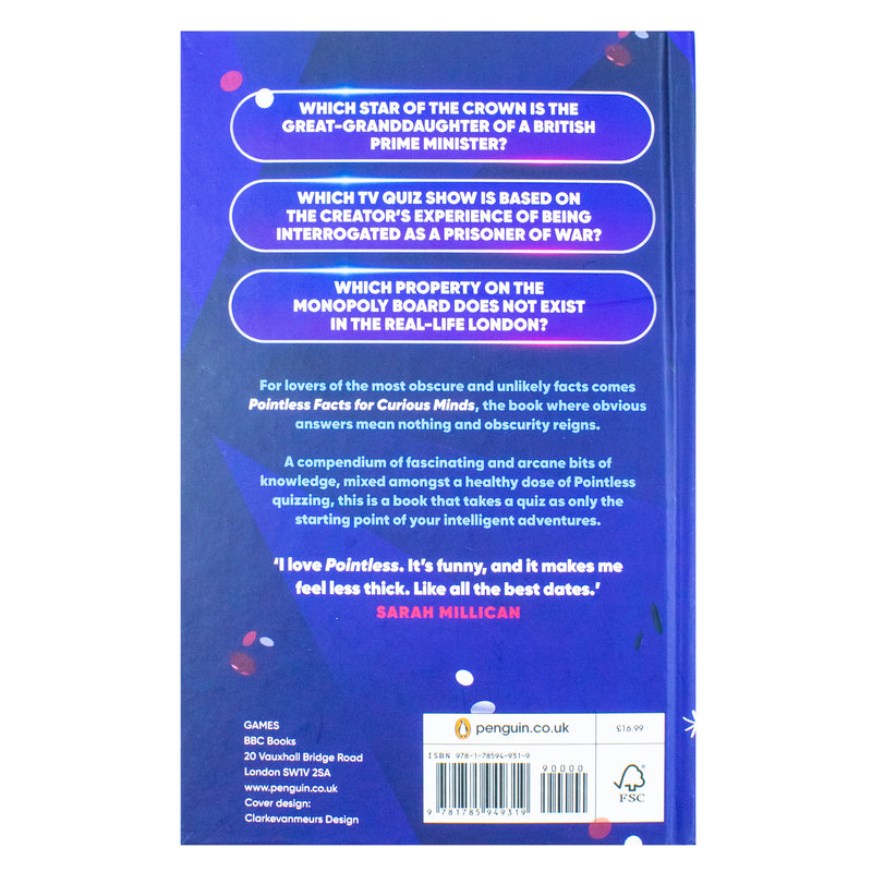 Pointless Facts for Curious Minds: The Ultimate Quiz Book of Fun Trivia, Fascinating Facts & Challenges from the BBC Game Show by Alan Connor!