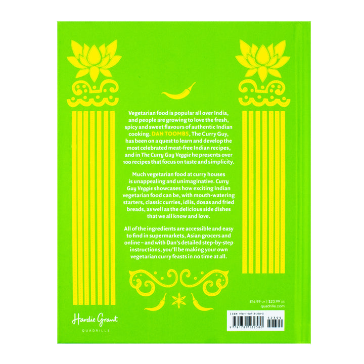 The Curry Guy Veggie Cookbook by Dan Toombs| 100+ Vegetarian Indian Recipes, Flavorful Curries,Restaurant Classics, Home Cooking, Spices, Vegan Dishes