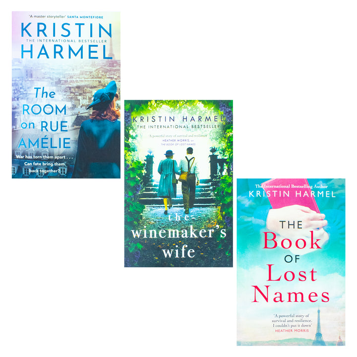 Kristin Harmel 3 Books Collection (The Room on Rue, The Book of Lost Names, The Winemakers Wife)