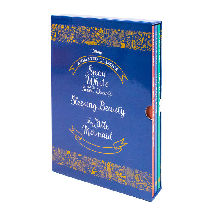 Disney Animated Classics 3 Books Collection Set (Disney The Little Mermaid, Disney Sleeping Beauty, Disney Snow White And The Seven Dwarfs) | Hardcover