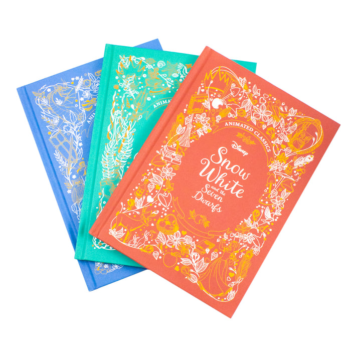 Disney Animated Classics 3 Books Collection Set (Disney The Little Mermaid, Disney Sleeping Beauty, Disney Snow White And The Seven Dwarfs) | Hardcover