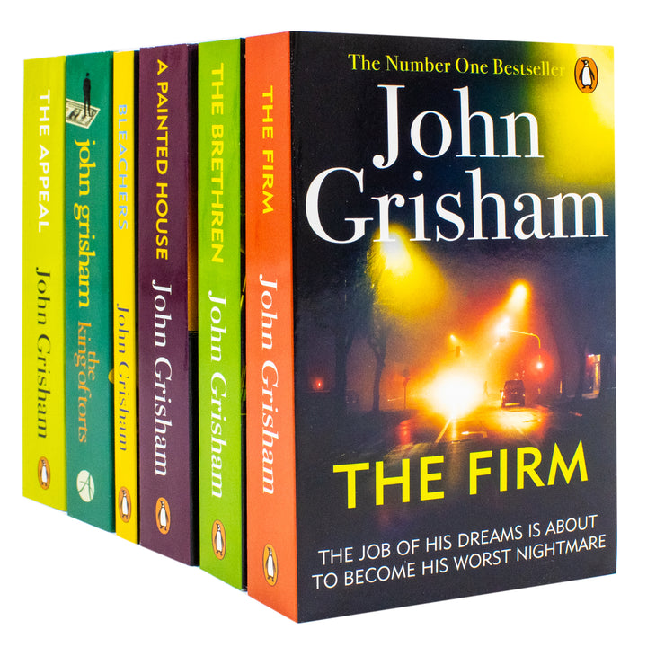 John Grisham 6 Book Collection Set (Bleachers,The Brethren, The Appeal, The Firm, A Painted House and The King Of Torts)