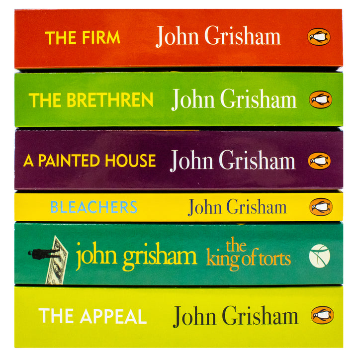 John Grisham 6 Book Collection Set (Bleachers,The Brethren, The Appeal, The Firm, A Painted House and The King Of Torts)