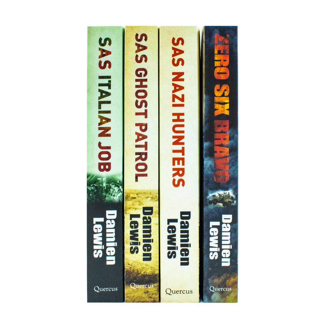 Damien Lewis Collection 4 Books Set (Zero Six Bravo, Ghost Patrol, Italian Job, Nazi Hunters)