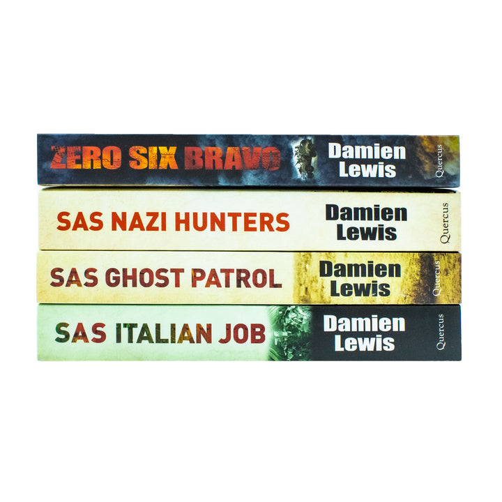 Damien Lewis Collection 4 Books Set (Zero Six Bravo, Ghost Patrol, Italian Job, Nazi Hunters)