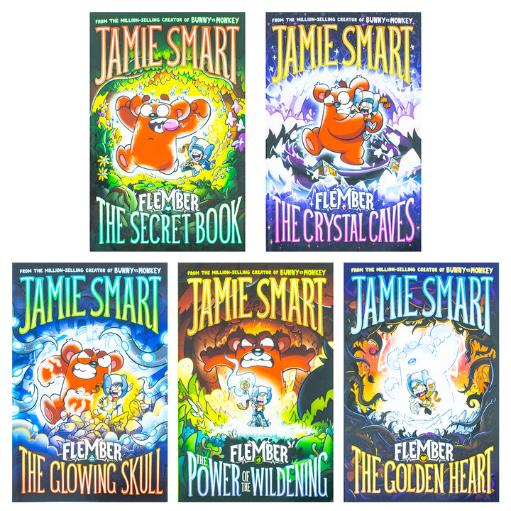 Flember Series 5 Books Collection Set (Books 1-5) by Jamie Smart -Fantasy Adventure for Kids 8+ Years with Magic, Humor, Illustrated Stories & Engaging Narratives