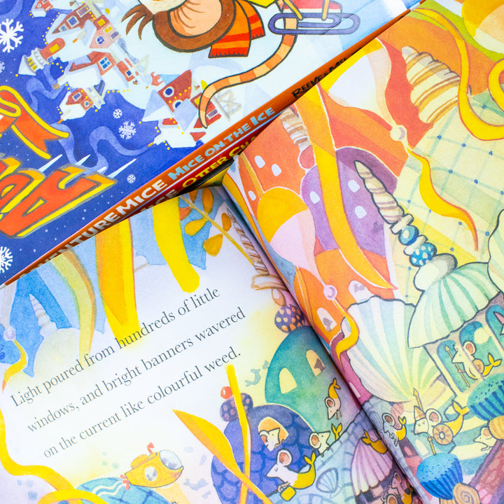 Adventure Mice 4-Book Set by Reeve & McIntyre | Fun Children's Fiction Series Full of Mystery, Chaos & Exciting Adventures on Ice, Moon & Sea!