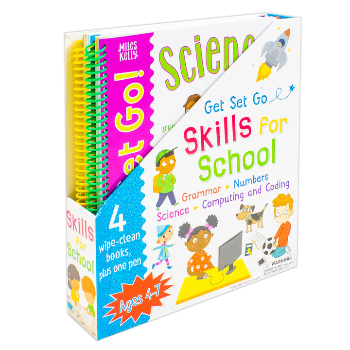 Wipe Clean Workbooks: Get Set Go Skills for School Set of 4