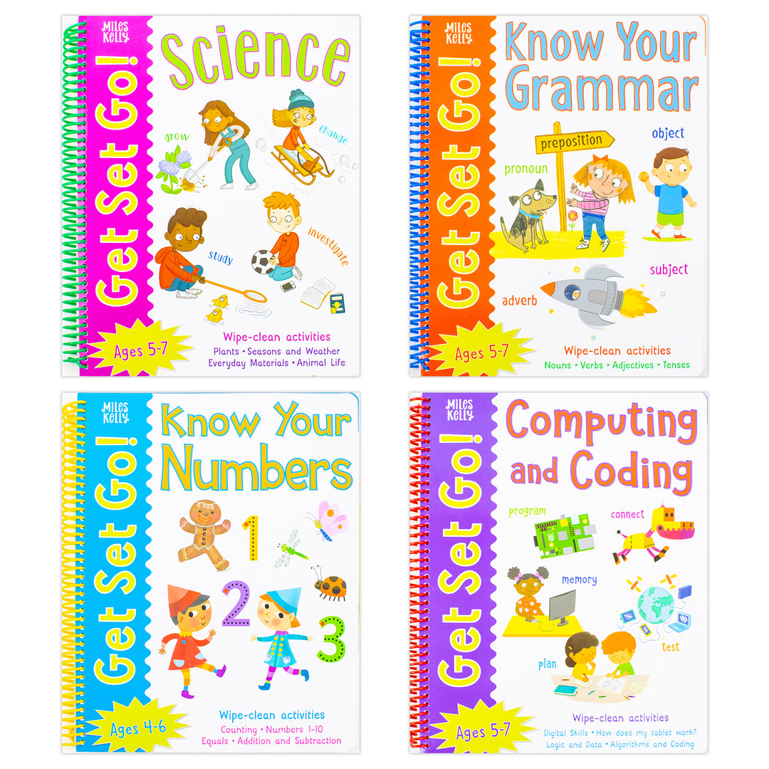 Wipe Clean Workbooks: Get Set Go Skills for School Set of 4