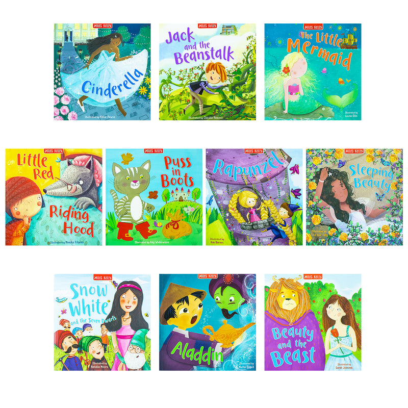 Miles Kelly Fairy Tales 10 Books Collection Set for Ages- 3+