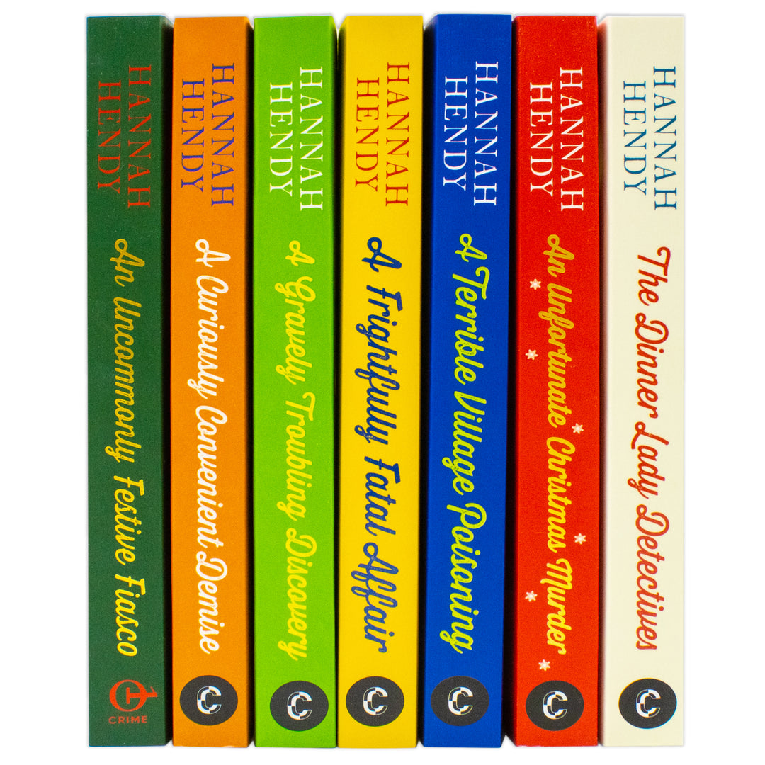 The Dinner Lady Detectives Series 7 Books Collection Set By Hannah Hendy (The Dinner Lady Detectives,An Unfortunate Christmas Murder,A Terrible Village Poisoning,Curiously Convenient Demise & More)