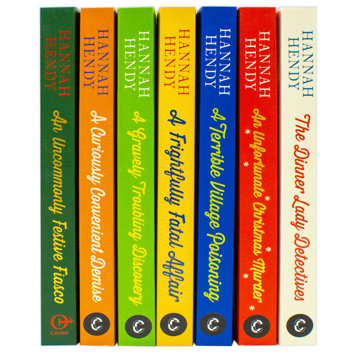 The Dinner Lady Detectives Series 7 Books Collection Set By Hannah Hendy (The Dinner Lady Detectives,An Unfortunate Christmas Murder,A Terrible Village Poisoning,Curiously Convenient Demise & More)